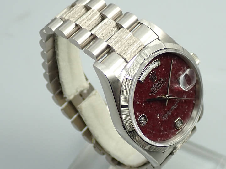 ロレックス デイデイト36 Ref.18249 ホワイトゴールド グロッシュラー文字盤