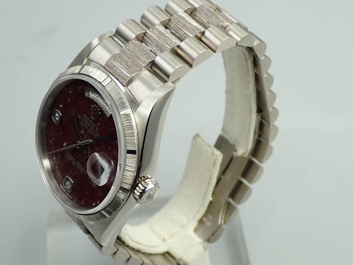 ロレックス デイデイト36 Ref.18249 ホワイトゴールド グロッシュラー文字盤