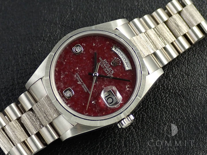 ロレックス デイデイト36 Ref.18249 ホワイトゴールド グロッシュラー文字盤