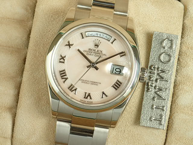 ロレックス デイデイト Ref.118209 ピンクシェル文字盤 中古 day-date-23