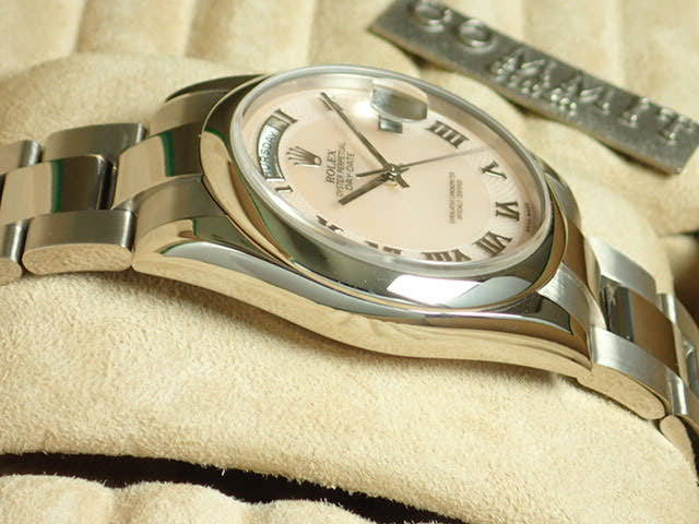ロレックス デイデイト Ref.118209 ピンクシェル文字盤 中古 day-date-23