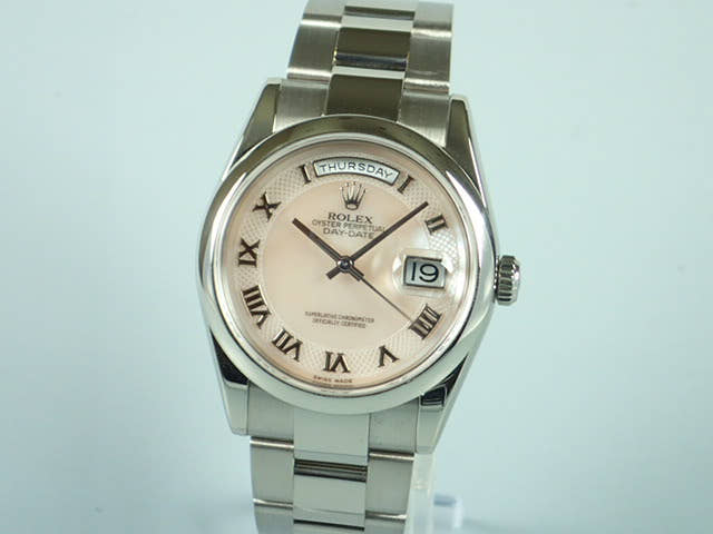 ロレックス デイデイト Ref.118209 ピンクシェル文字盤 中古 day-date-23