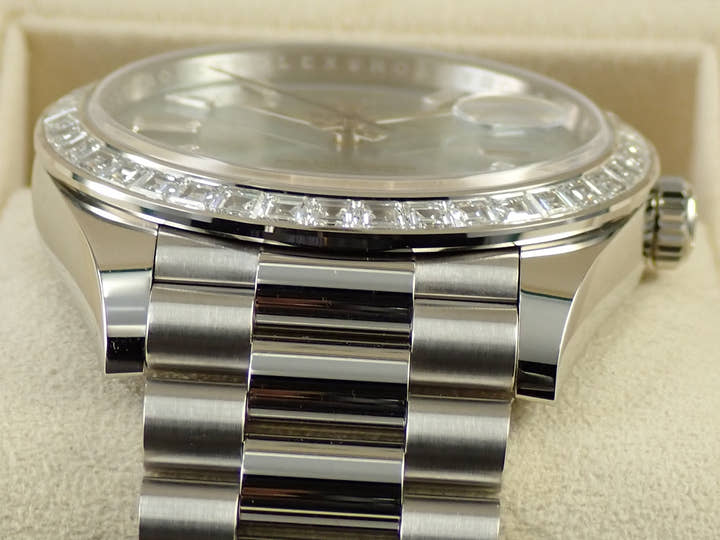 ロレックス デイデイト40 Ref.228396TBR プラチナ アイスブルーx10Pダイヤ文字盤