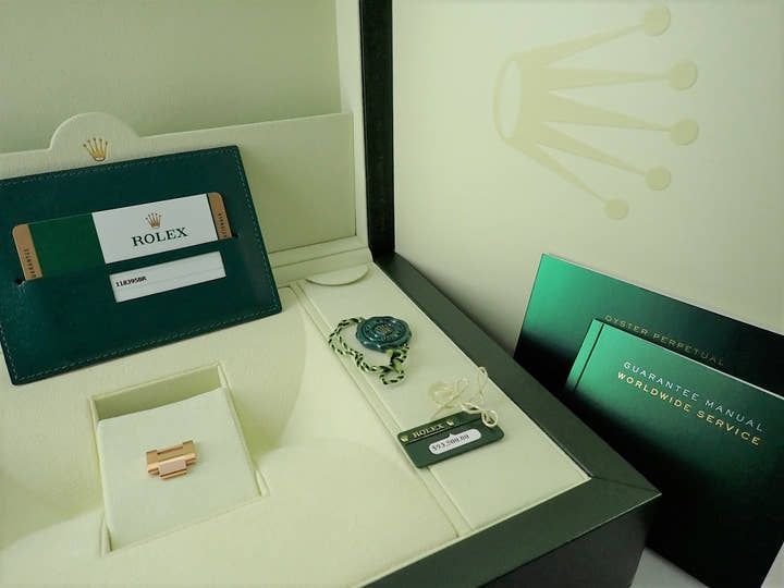 ロレックス デイデイト36 Ref.118395BR エバーローズゴールド フェライトx10Pダイヤ文字盤