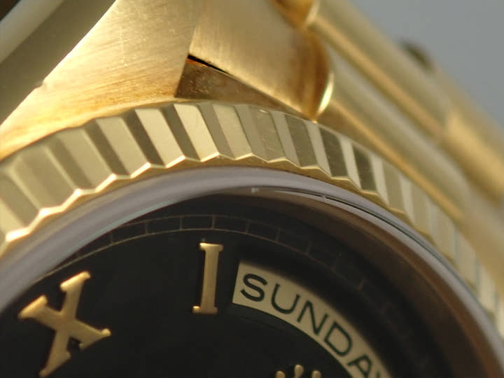 ロレックス デイデイト36 Ref.18238 イエローゴールド ブラック文字盤