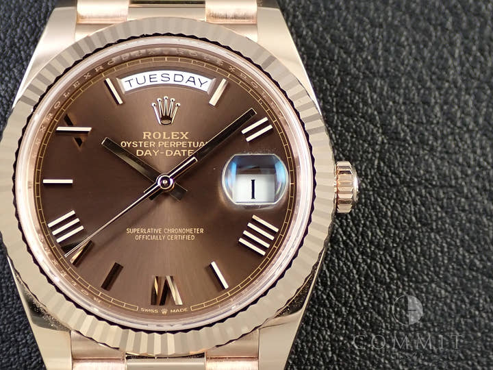ロレックス デイデイト40 Ref.228235 エバーローズゴールド チョコレート文字盤