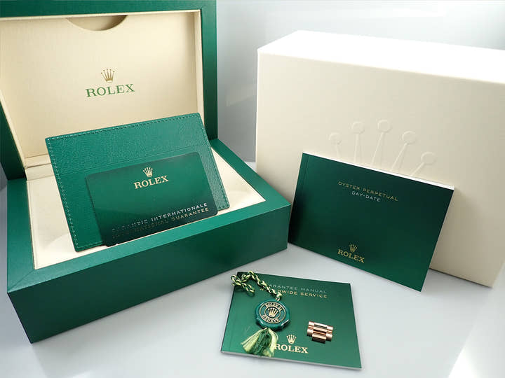 ロレックス デイデイト36 Ref.128235 エバーローズゴールド アイゼンキーゼル文字盤