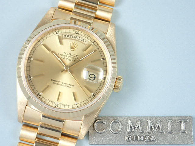 ロレックス デイデイト Ref.18238 シャンパン文字盤 中古 day-date-26