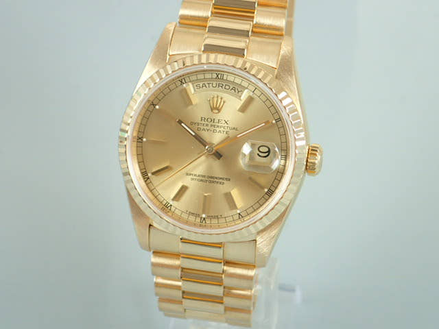 ロレックス デイデイト Ref.18238 シャンパン文字盤 中古 day-date-26