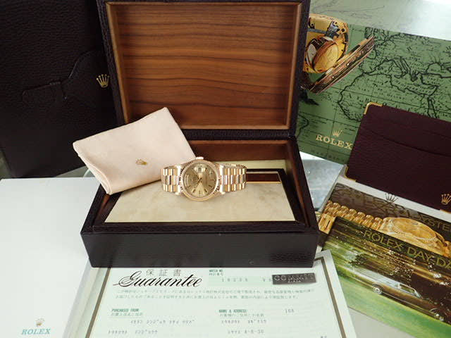 ロレックス デイデイト Ref.18238 シャンパン文字盤 中古 day-date-26