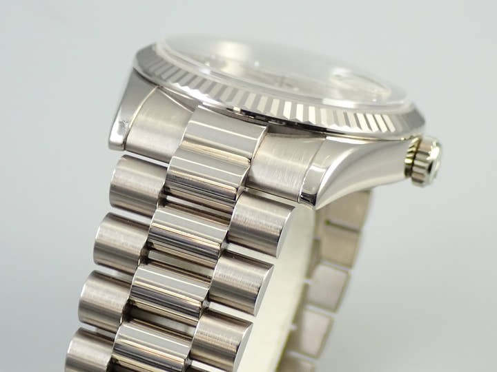 ロレックス デイデイト36 Ref.118239A ホワイトゴールド シルバー文字盤