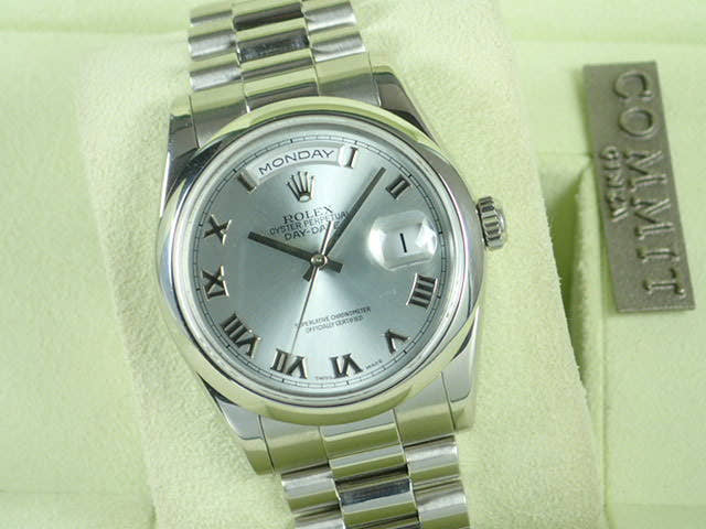 ロレックス デイデイト Ref.118206 アイスブルー文字盤 中古 day-date-27