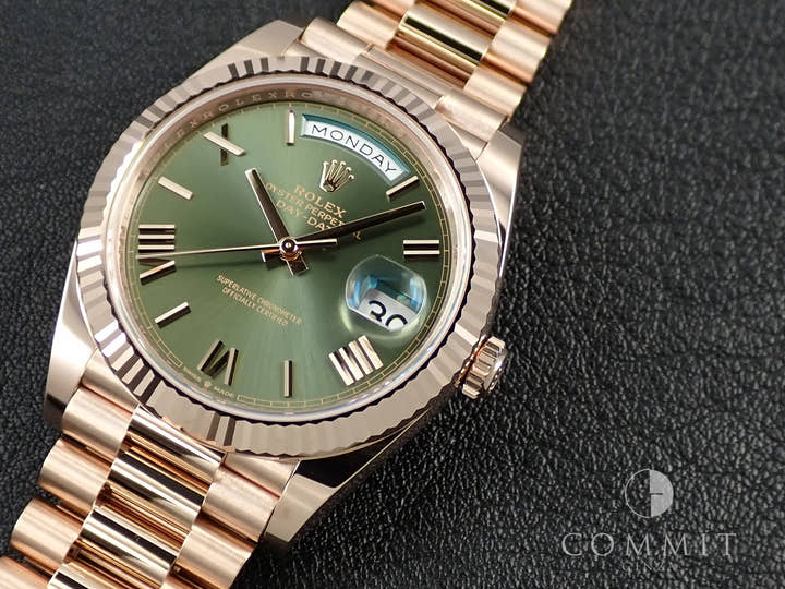 ロレックス デイデイト40 Ref.228235 エバーローズゴールド オリーブグリーン文字盤