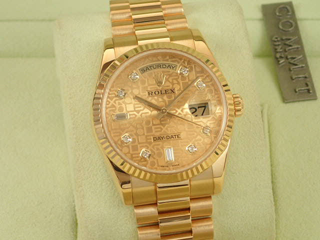 ロレックス デイデイト Ref.118238A コンピューター文字盤 中古 day-date-28