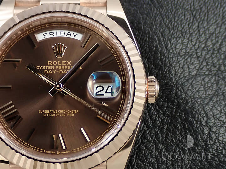 ロレックス デイデイト40 Ref.228235 エバーローズゴールド チョコレート文字盤