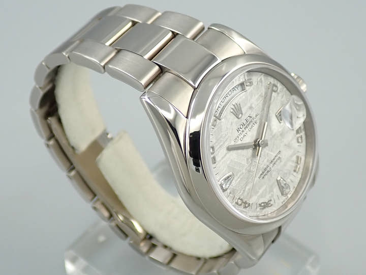 ロレックス デイデイト36 Ref.118209 ホワイトゴールド メテオライト文字盤