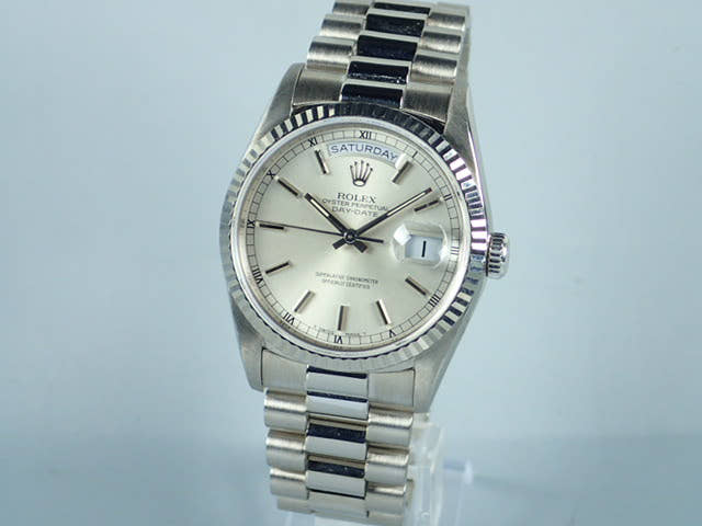 ロレックス デイデイト Ref.18239 シルバー文字盤 中古 day-date-31