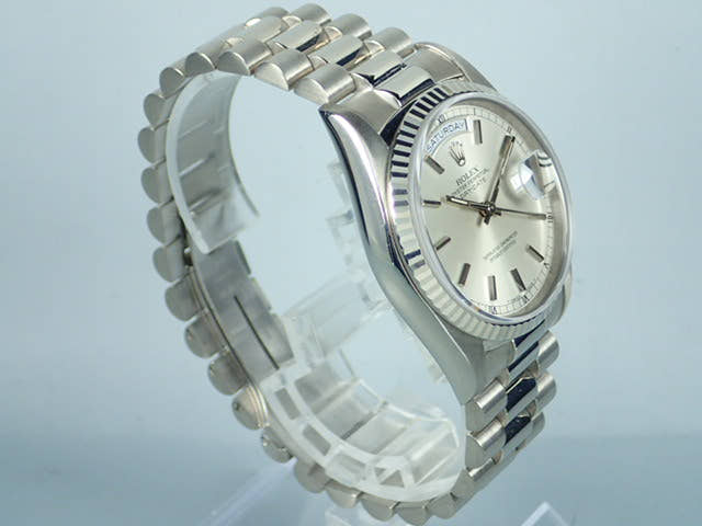 ロレックス デイデイト Ref.18239 シルバー文字盤 中古 day-date-31