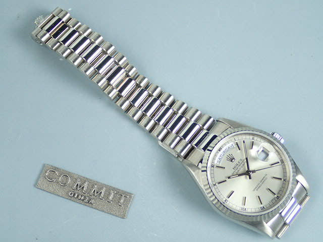 ロレックス デイデイト Ref.18239 シルバー文字盤 中古 day-date-31