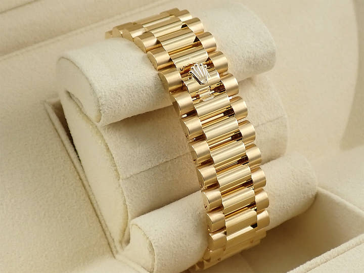 ロレックス デイデイト36 Ref.128238A イエローゴールド グリーンオンブレ文字盤