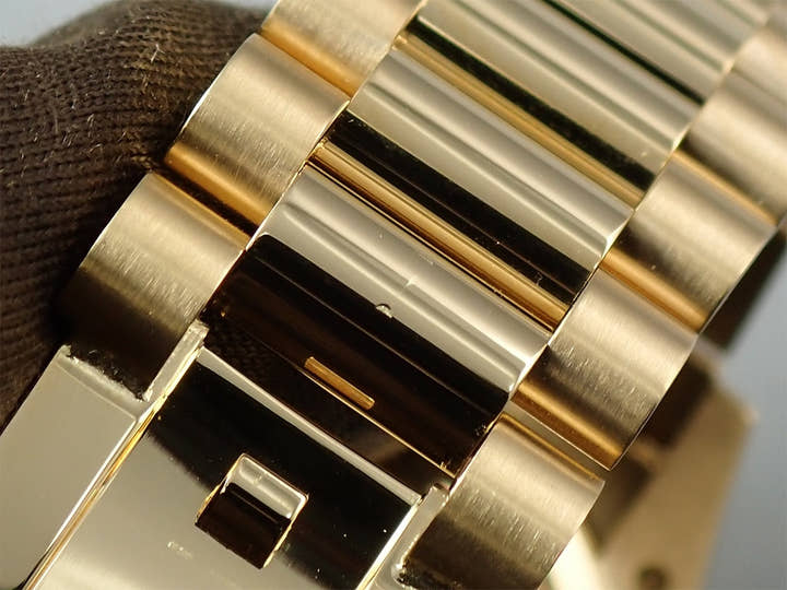 ロレックス デイデイト36 Ref.128238A イエローゴールド グリーンオンブレ文字盤