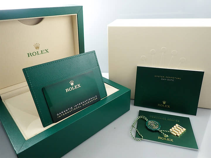 ロレックス デイデイト36 Ref.128238A イエローゴールド グリーンオンブレ文字盤