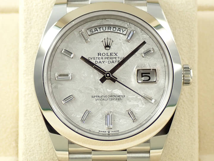 ロレックス デイデイト40 Ref.228206A プラチナ メテオライト文字盤