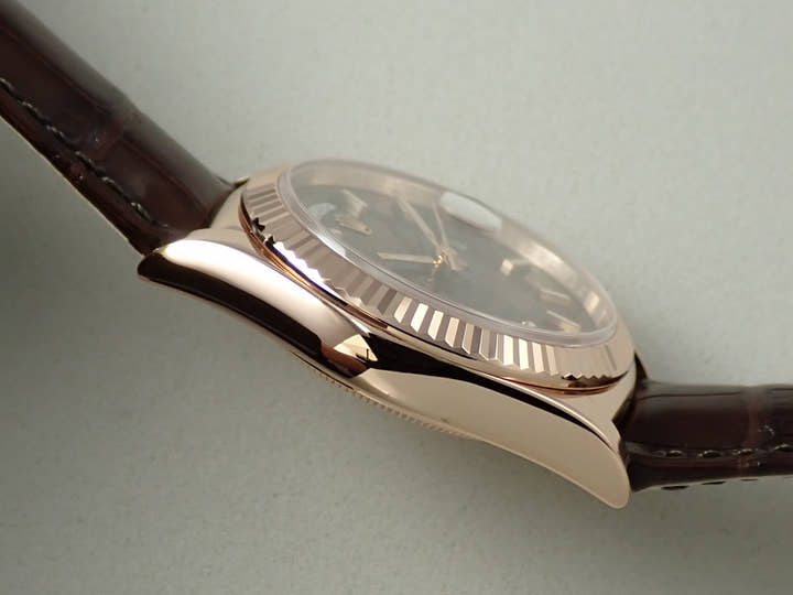 ロレックス デイデイト36 Ref.118135 エバーローズゴールド チョコレート文字盤