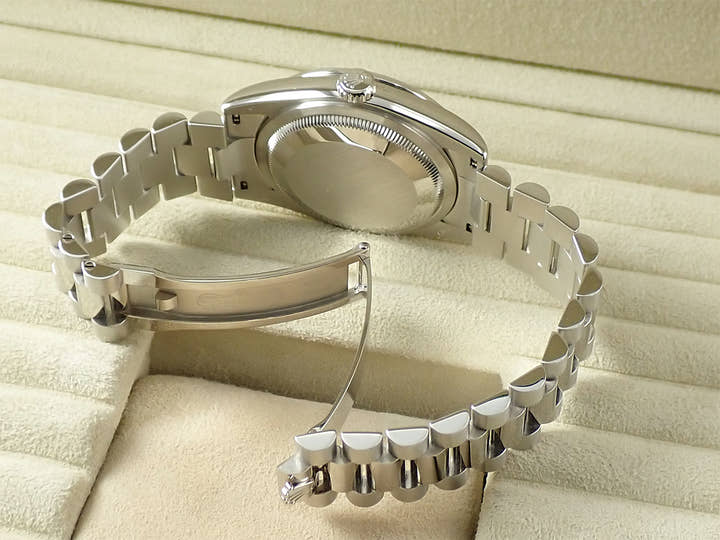 ロレックス デイデイト Ref.118346A プラチナ アイスブルーコンピューターx10Pダイヤ文字盤