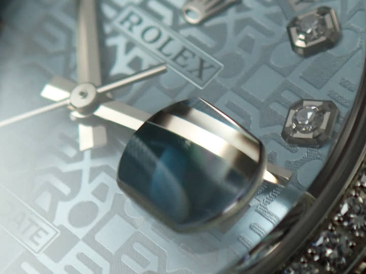 ロレックス デイデイト Ref.118346A プラチナ アイスブルーコンピューターx10Pダイヤ文字盤