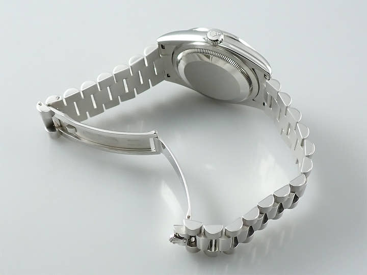 ロレックス デイデイト Ref.118346A プラチナ アイスブルーコンピューターx10Pダイヤ文字盤