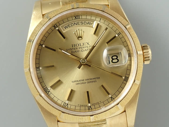 ロレックス デイデイト Ref.18248 イエローゴールド シャンパンゴールド文字盤
