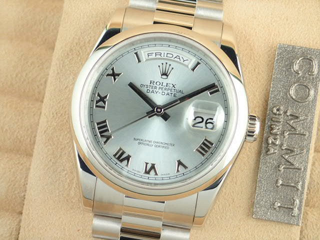 ロレックス デイデイト Ref.118206 アイスブルー文字盤 中古 day-date-36