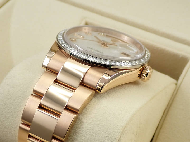 ロレックス デイデイト36 Ref.118395BR エバーローズゴールド ホワイトシェル文字盤