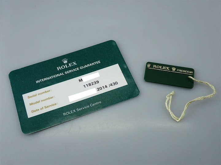 ロレックス デイデイト36 Ref.118239 ホワイトゴールド ブルーウェーブ文字盤