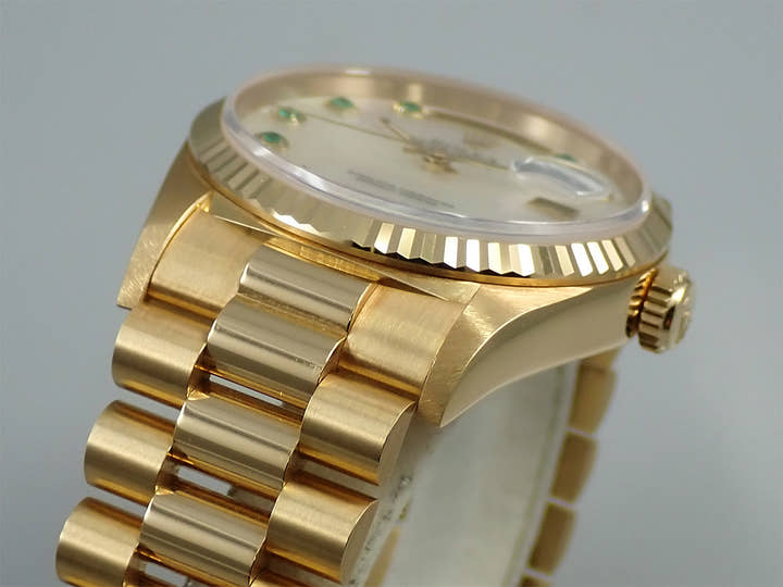 ロレックス デイデイト36 Ref.18238NGE イエローゴールド ホワイトシェル文字盤