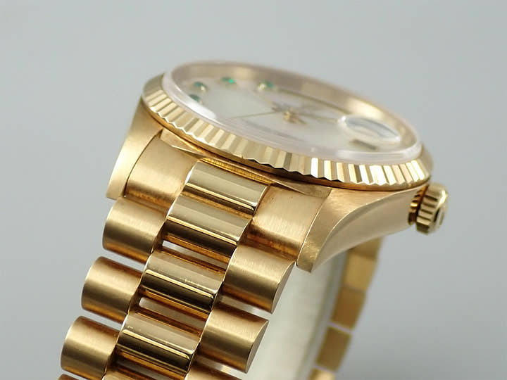 ロレックス デイデイト36 Ref.18238NGE イエローゴールド ホワイトシェル文字盤