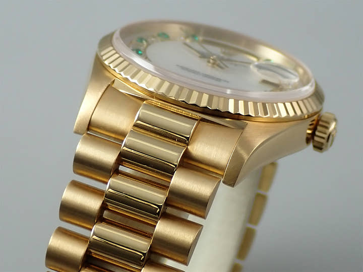 ロレックス デイデイト36 Ref.18238NME イエローゴールド ホワイトシェル文字盤