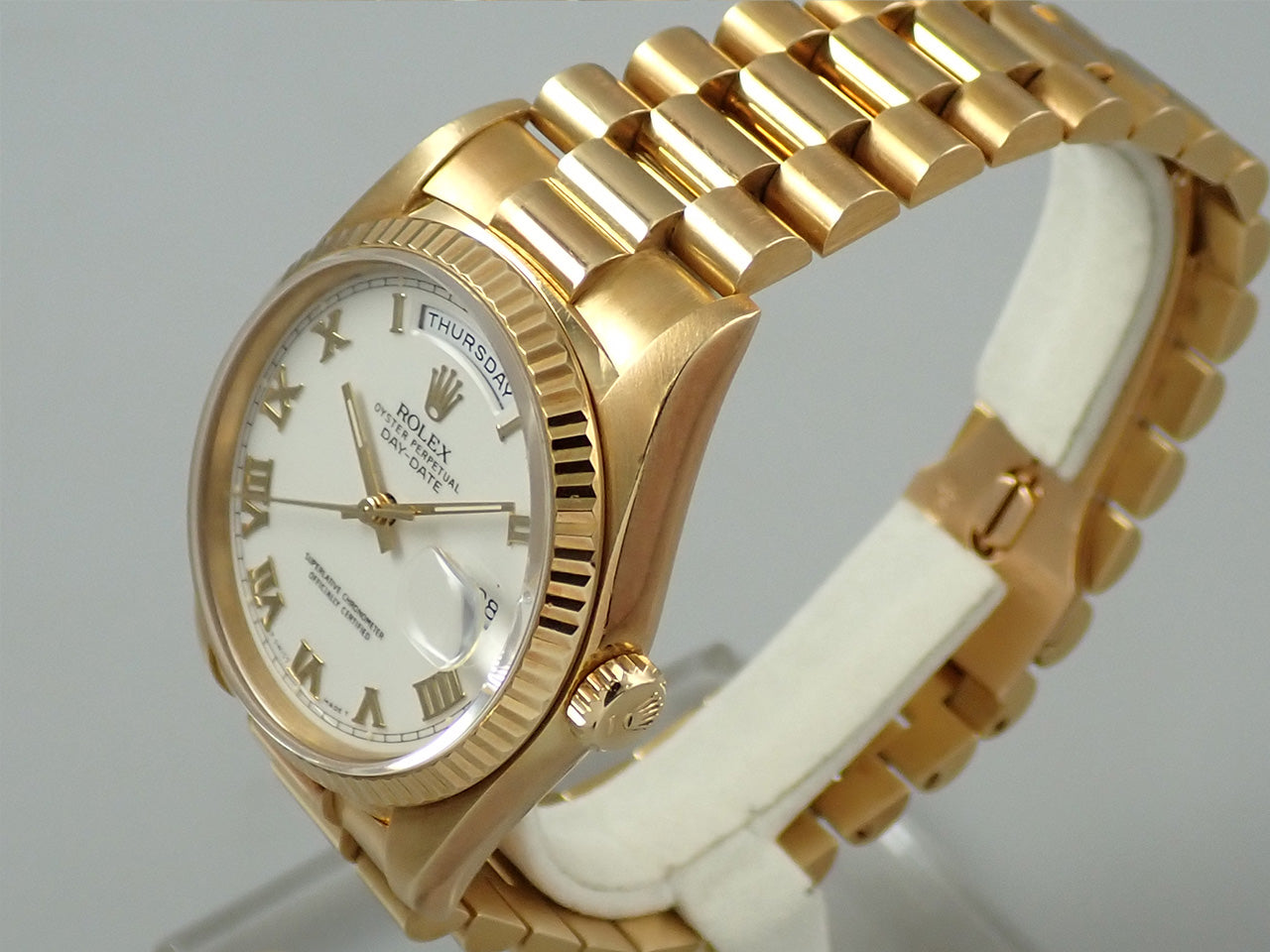 Rolex Day-Date 36 Ref. 18238 Yellow Gold White Dial