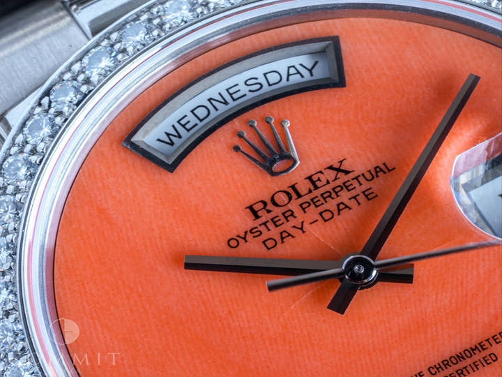 ロレックス デイデイト36 Ref.18389 ホワイトゴールド 珊瑚文字盤