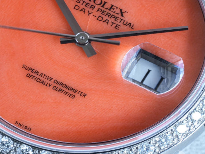 ロレックス デイデイト36 Ref.18389 ホワイトゴールド 珊瑚文字盤