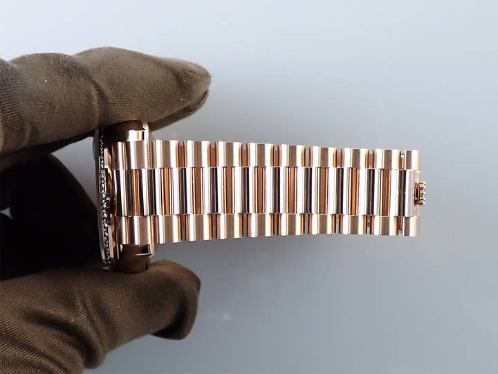 ロレックス デイデイト36 Ref.128345RBR エバーローズゴールド パヴェダイヤモンド文字盤