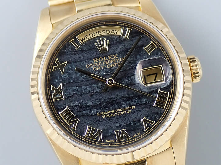 ロレックス デイデイト36 Ref.18238 イエローゴールド フェライト文字盤