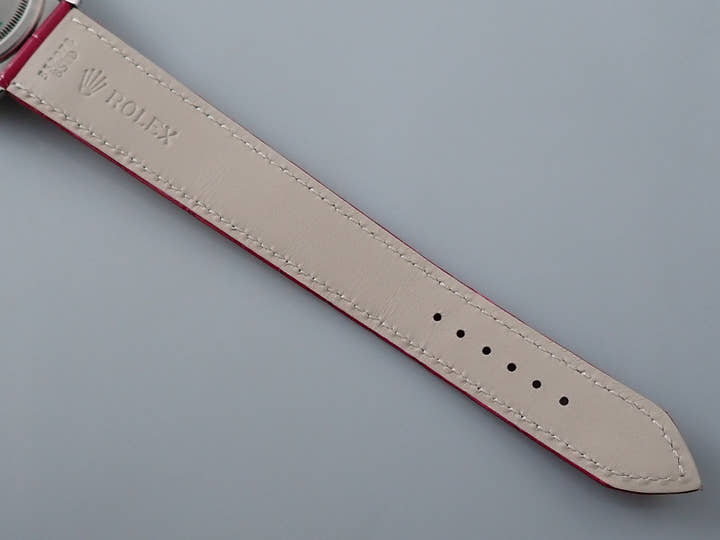 ロレックス デイデイト36 Ref.128459TBR ホワイトゴールド ポーラージェイドx10Pルビー文字盤