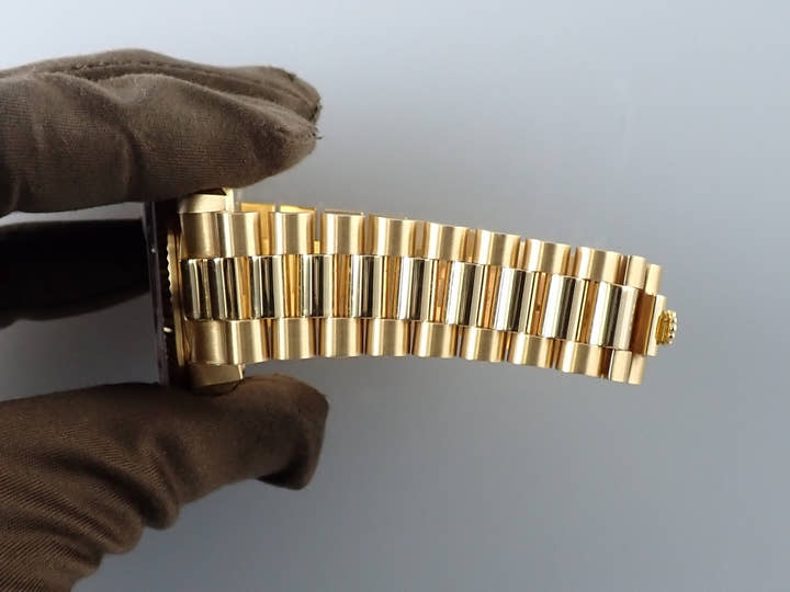 ロレックス デイデイト36 Ref.18038 イエローゴールド ブルーコンピューター文字盤