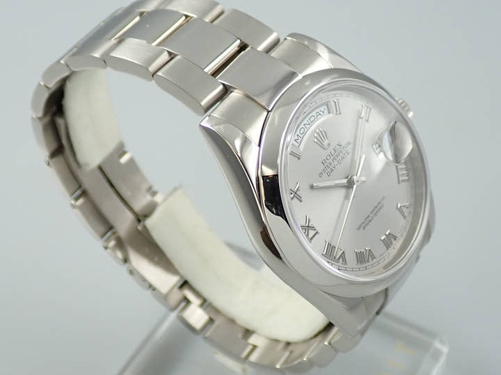 ロレックス デイデイト36 Ref.118209 ホワイトゴールド ロジウム文字盤