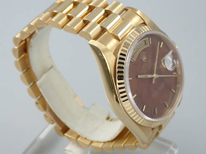 ロレックス デイデイト36 Ref.18238 イエローゴールド マホガニー文字盤