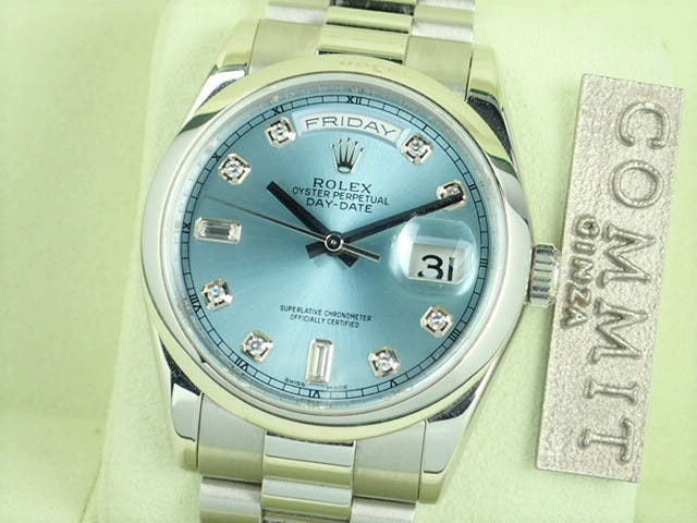 ロレックス デイデイト Ref.118206 アイスブルー文字盤 中古 day-date-39