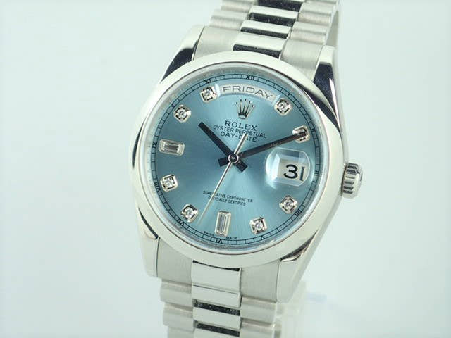 ロレックス デイデイト Ref.118206 アイスブルー文字盤 中古 day-date-39