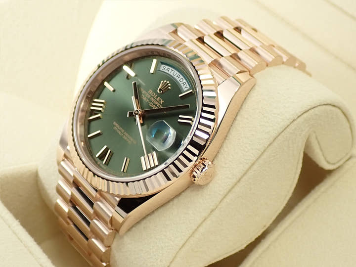 ロレックス デイデイト40 Ref.228235 エバーローズゴールド オリーブグリーン文字盤